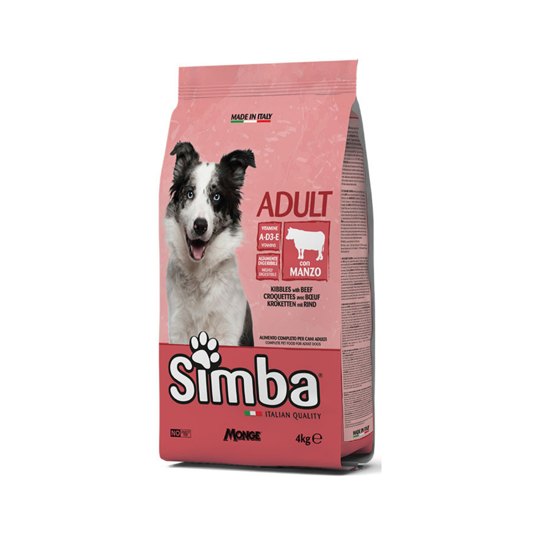 Simba Adult Dog Kibbles with Beef – 4 kg
