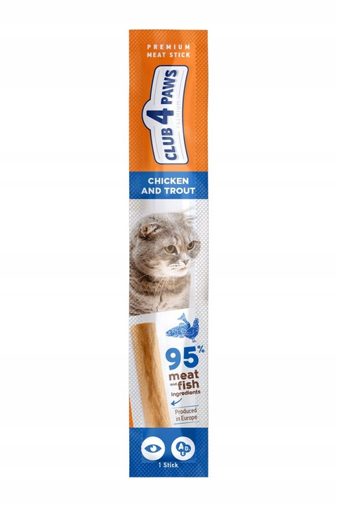 Club 4 Paws Premium Meat Stick with Chicken & Trout