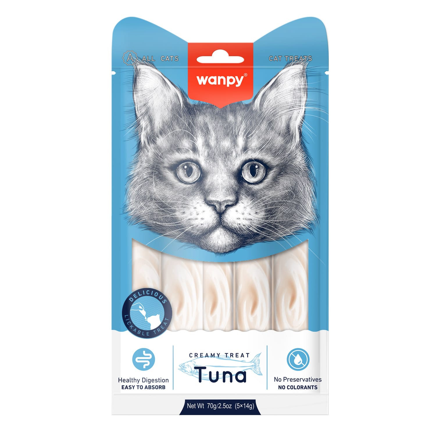 Wanpy Creamy Tuna Lickable Treats