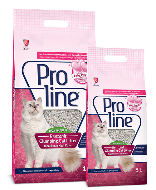 Proline Baby Powder Scented Bentonite Cat Litter