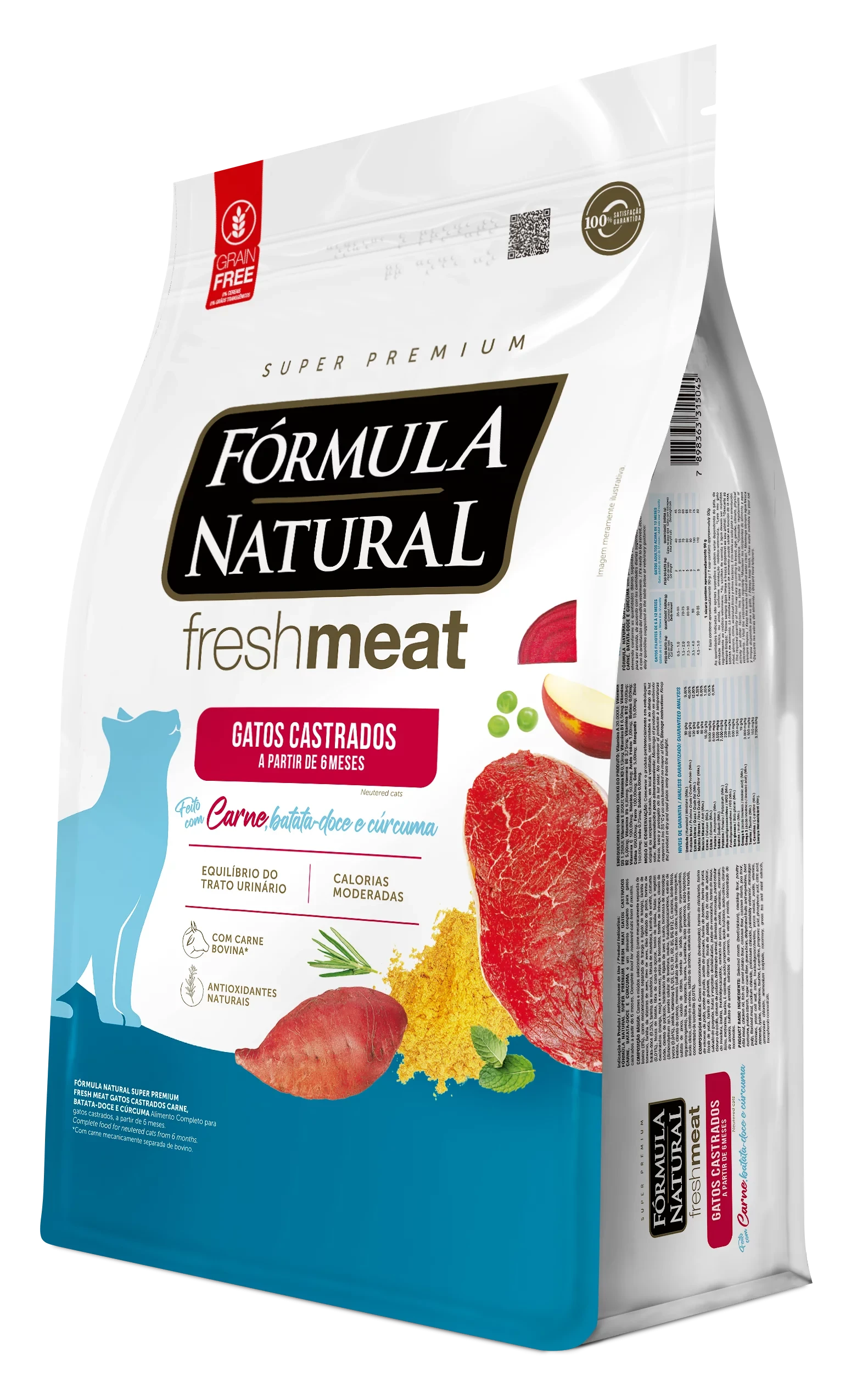 Fórmula Natural Fresh Meat for Neutered Cats – Beef, Sweet Potato & Turmeric