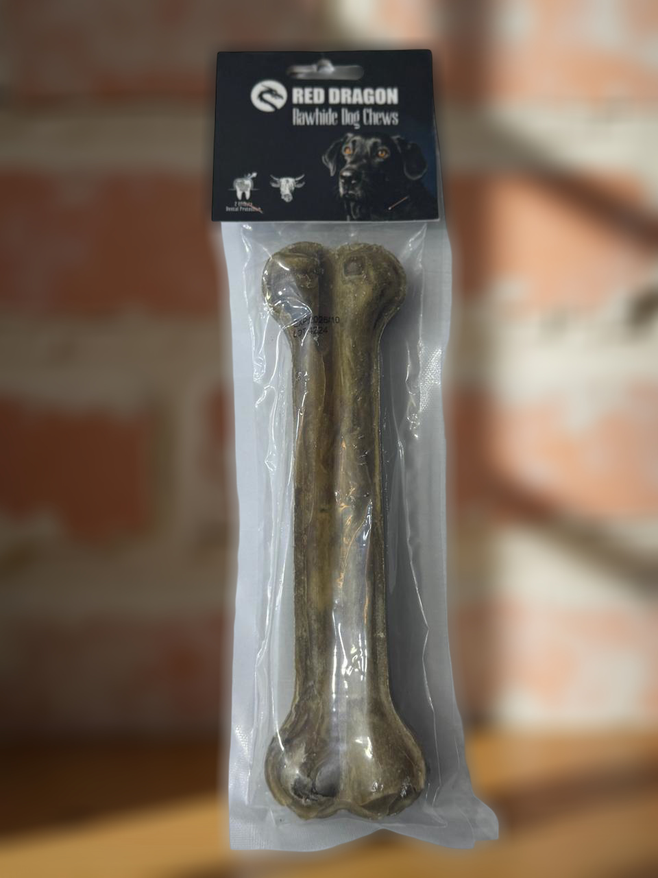 Red Dragon Rawhide Dog Chew – 15 cm