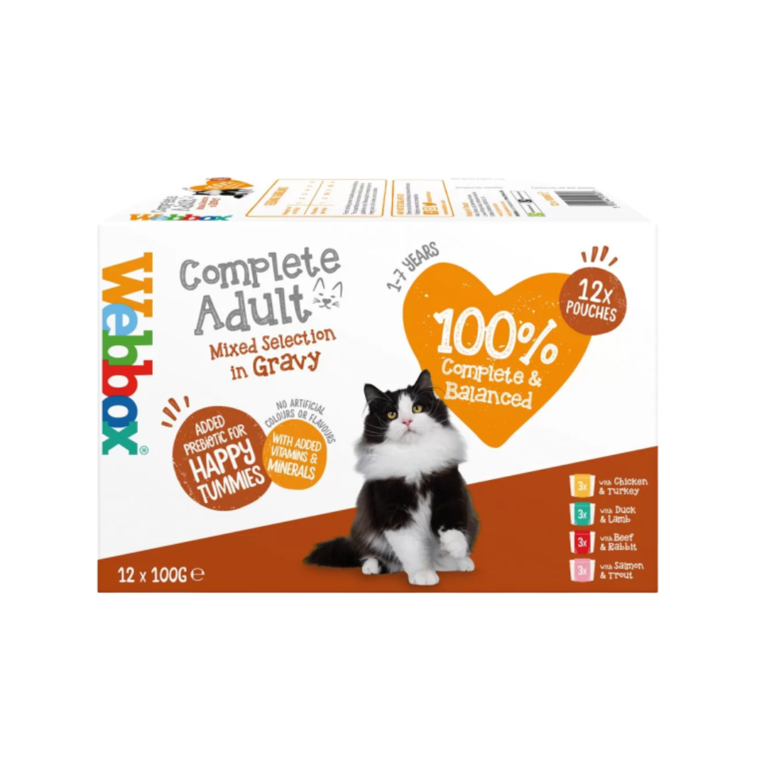 Webbox Complete Adult Mixed Selection in Gravy Wet Cat Food