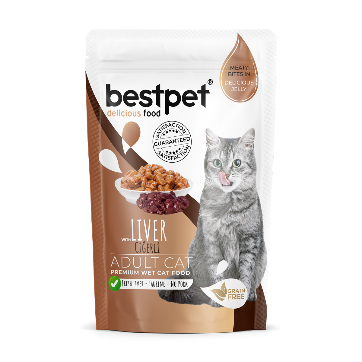 Bestpet Adult Cat Premium Wet Food with Liver 85gm