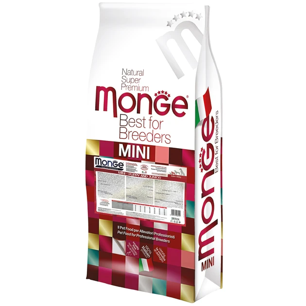 Monge Natural Superpremium Specialty Line Mini Puppy & Junior Dog Food – Chicken & Rice 15Kg