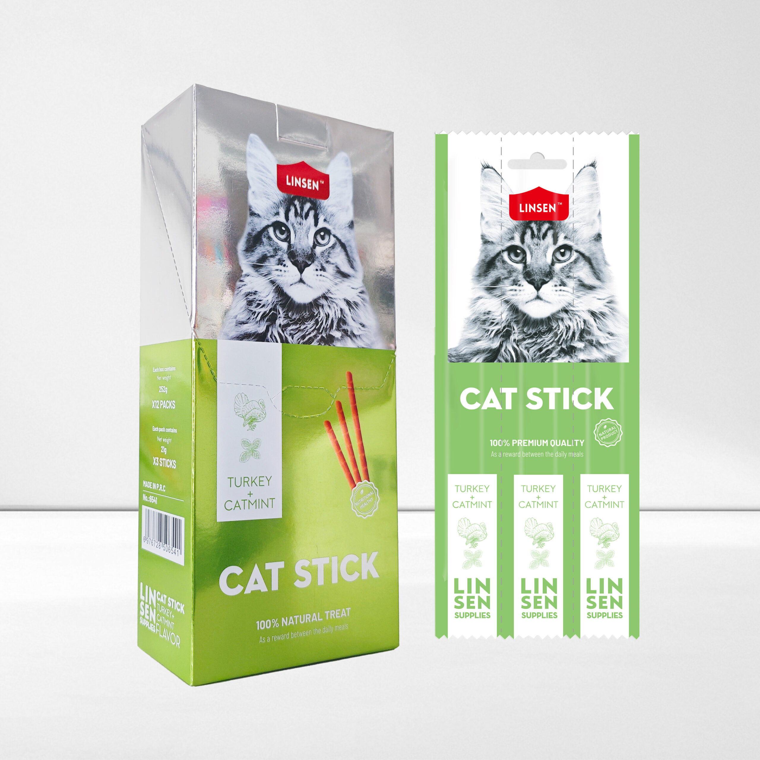 Linsen Cat Stick Turkey & Catmint