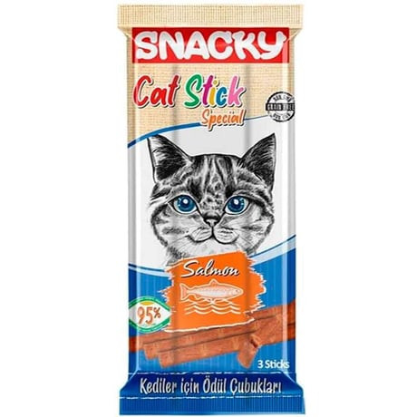 Snacky Salmon Stick Cat Treat