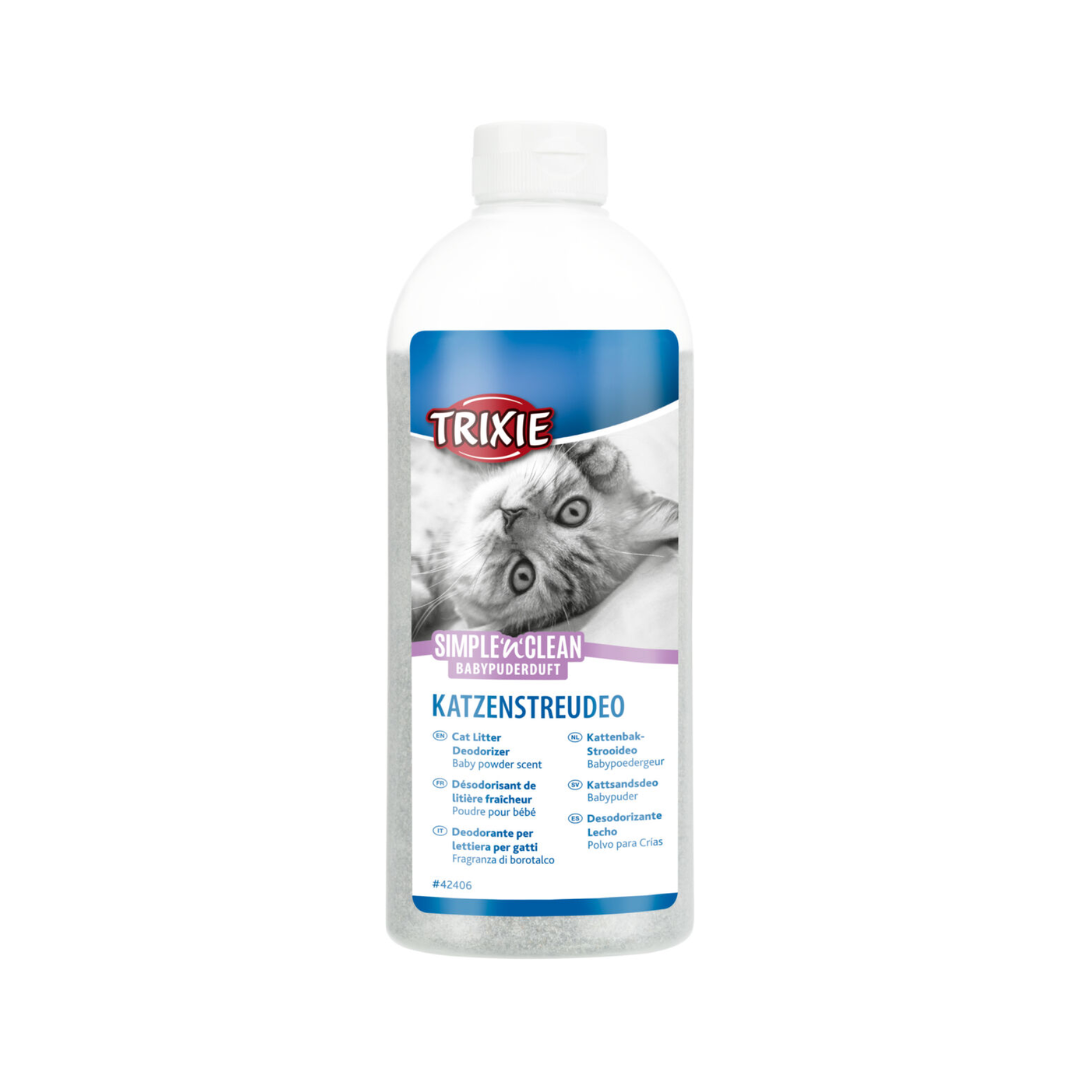 Trixie Simple’n’Clean Cat Litter Deodorizer – Baby Powder Scent 750 gm