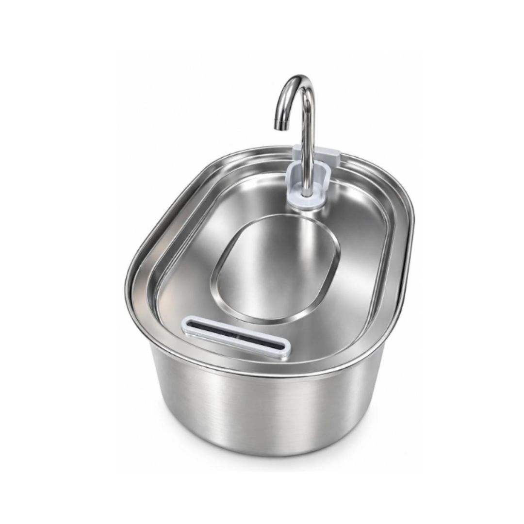 Stainless Steel Pet Water Fountain – 3.2 L