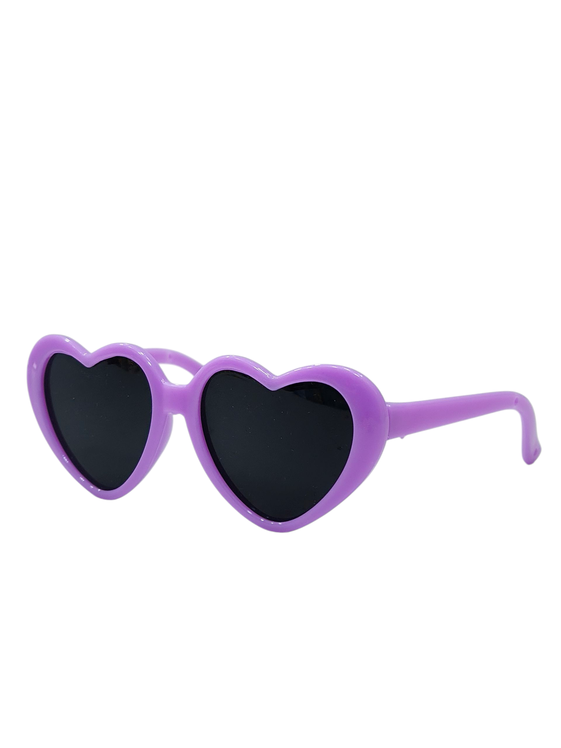 Purple Heart-Shaped Sunglasses for Dogs & Cats