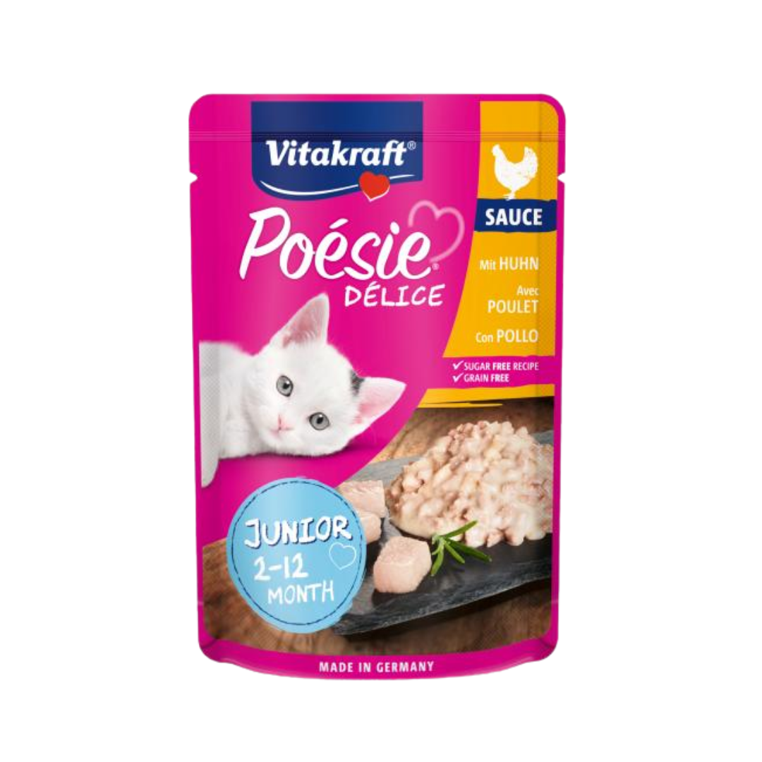 Vitakraft Poésie Délice Junior – Chicken in Sauce (2–12 Months)