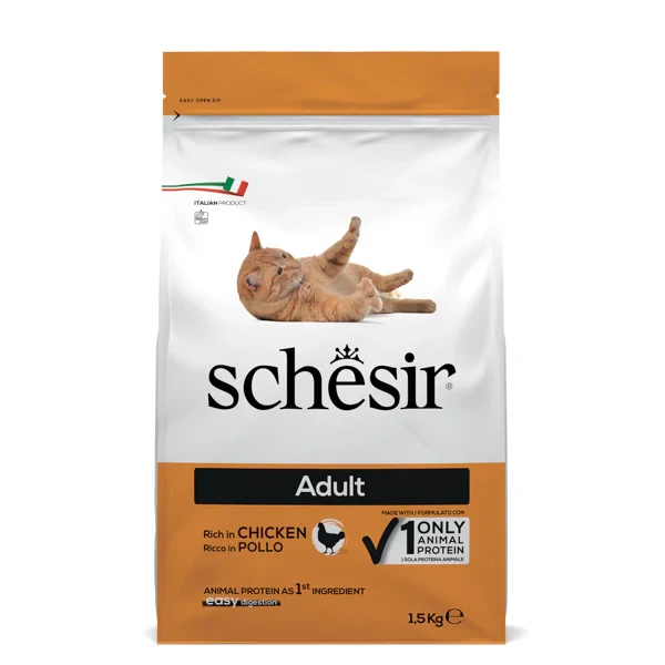 Schesir Adult Cat Dry Food – Rich in Chicken