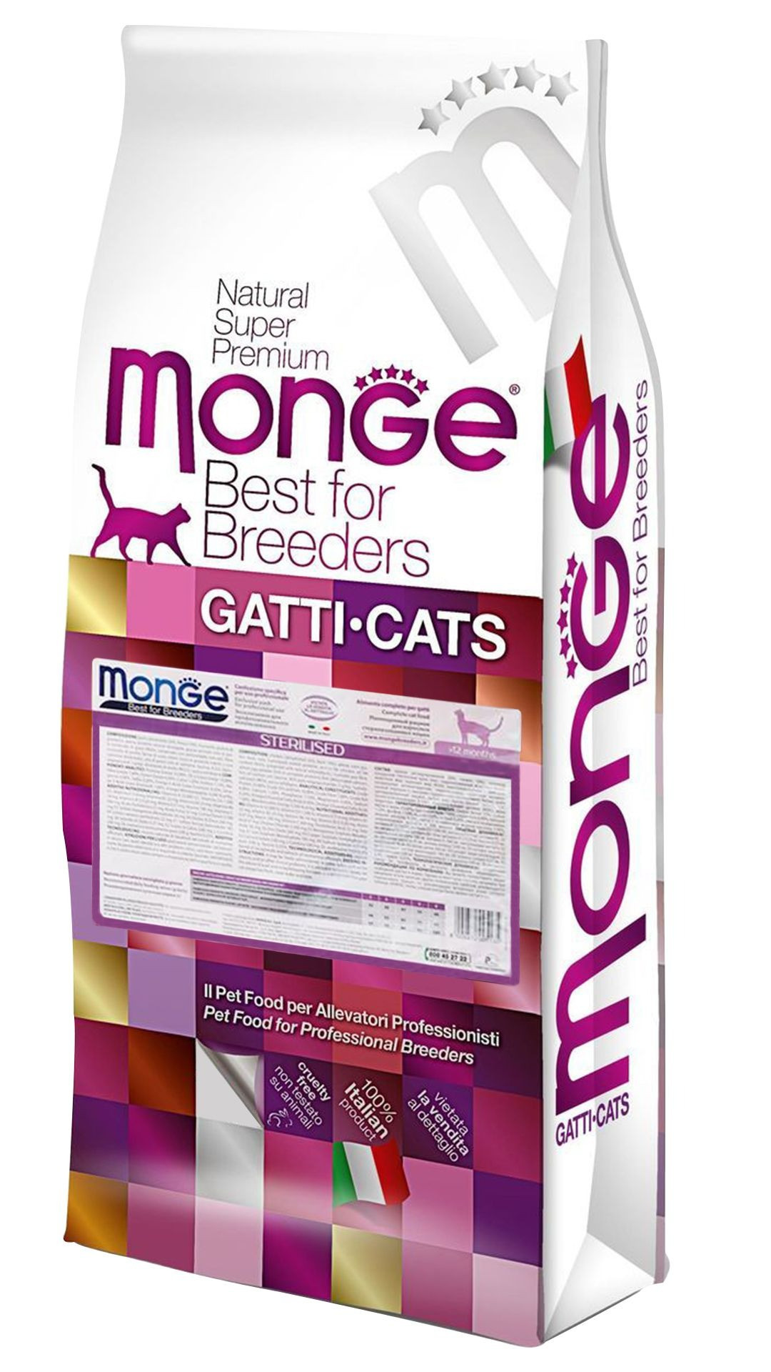 Monge Best for Breeders Sterilised Cat Food – Rich in Chicken 10kg