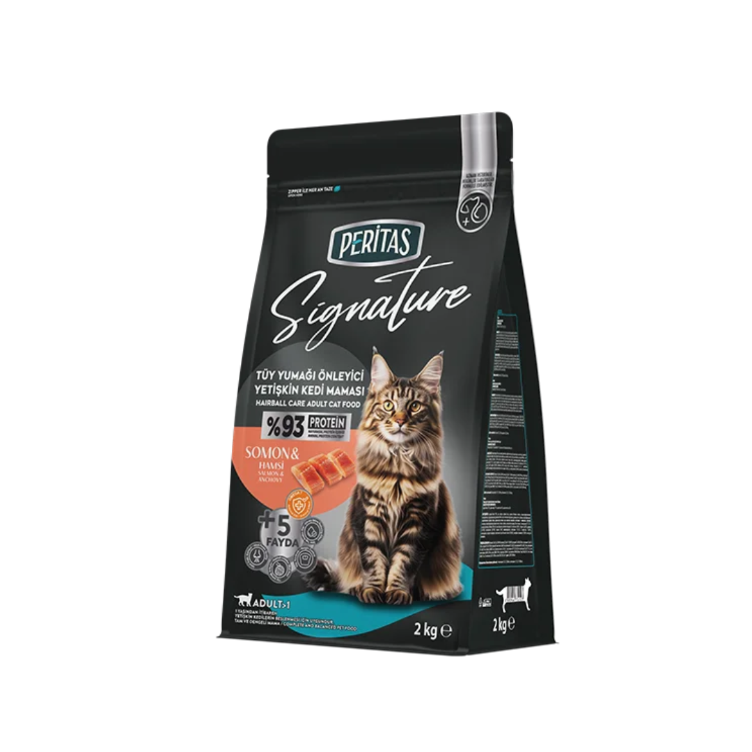 Signature Salmon Dry Food for Adult Cats – Hairball Prevention – 2 kg