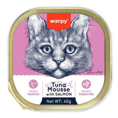 Wanpy Cat Tuna & Salmon Alutray Wet Food
