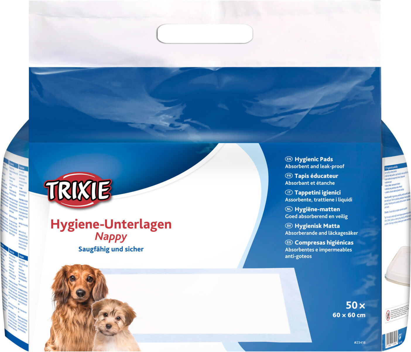 Trixie Hygiene Pad Nappy – 60 × 60 cm (50 pcs)