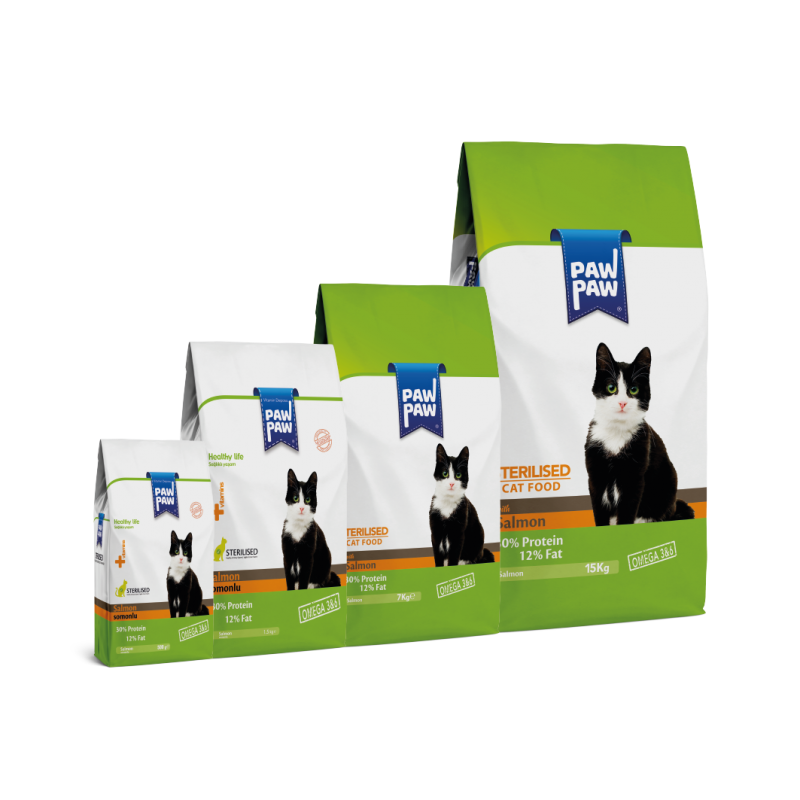 PawPaw Sterilised Cat Food with Salmon