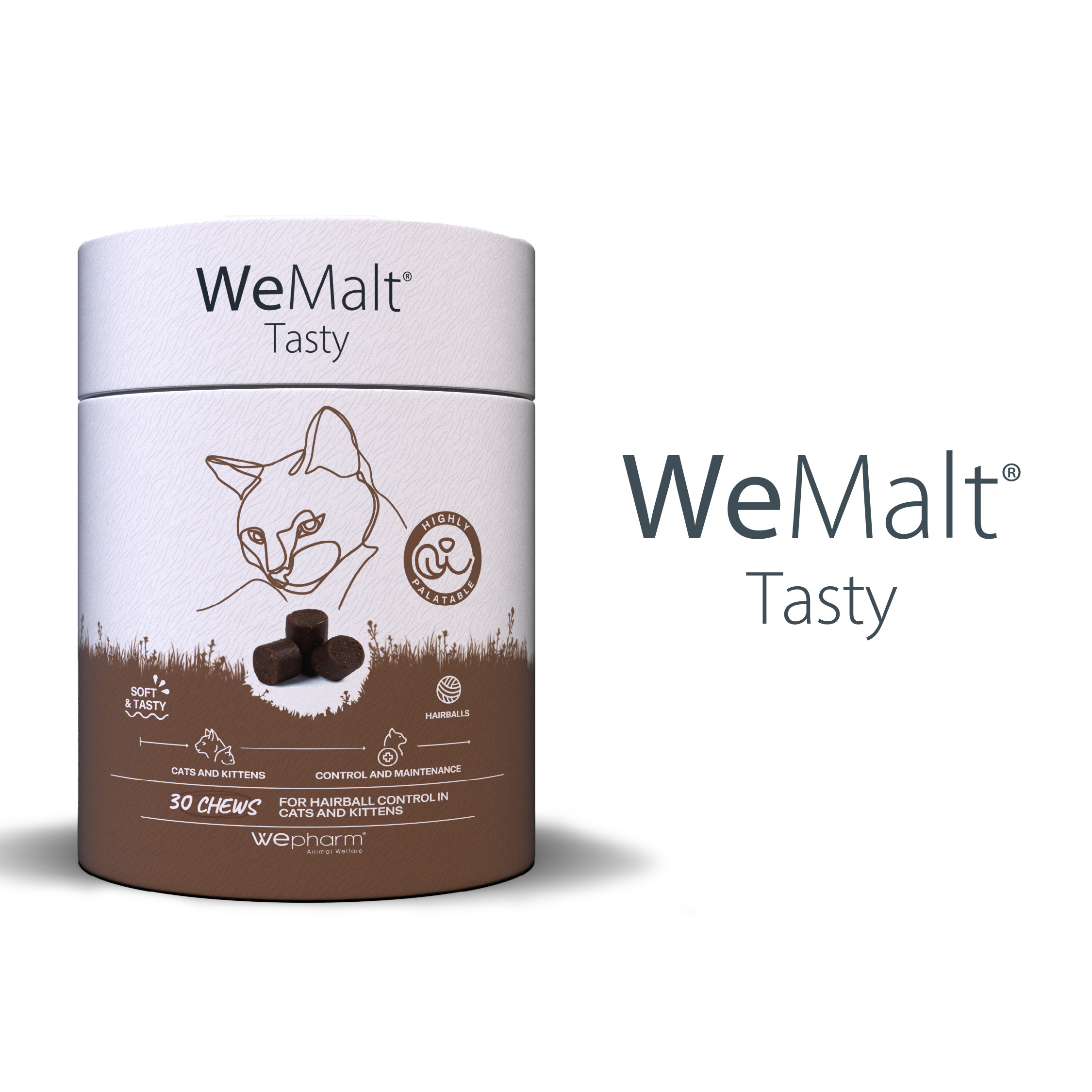 WeMalt Tasty for Cats & Kittens (30 soft-chews)