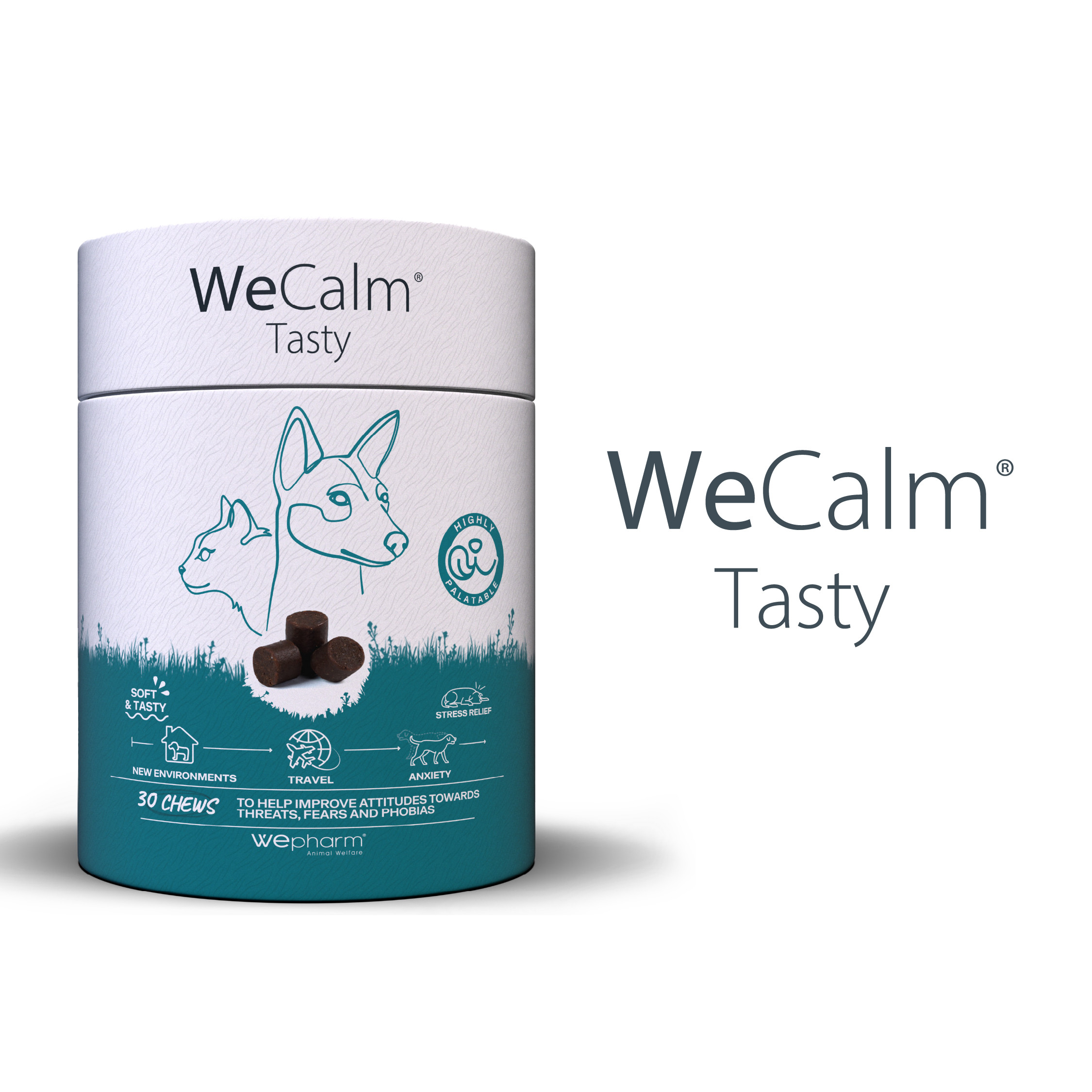 WeCalm Tasty for Dogs & Cats (30 soft-chews)