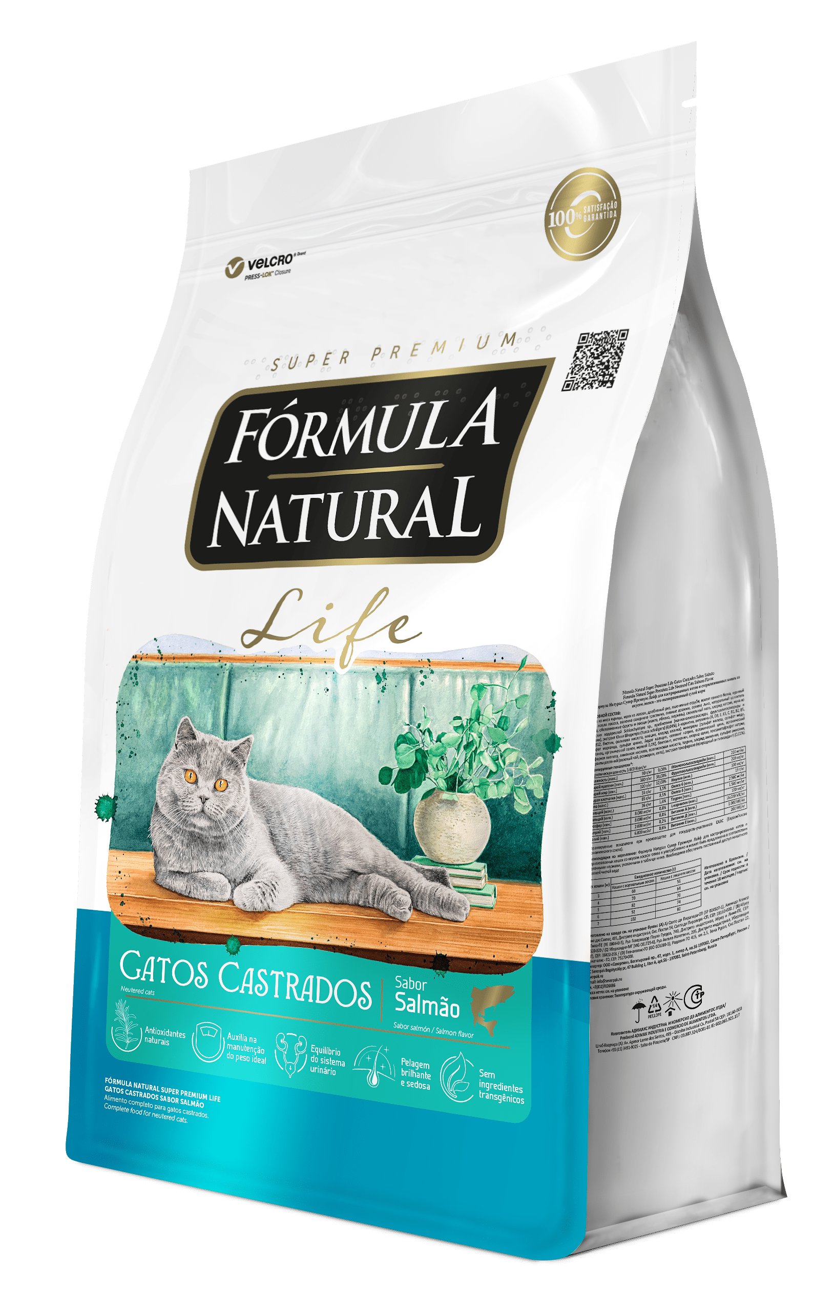 Fórmula Natural Super Premium Life Neutered Cats – Salmon Flavor