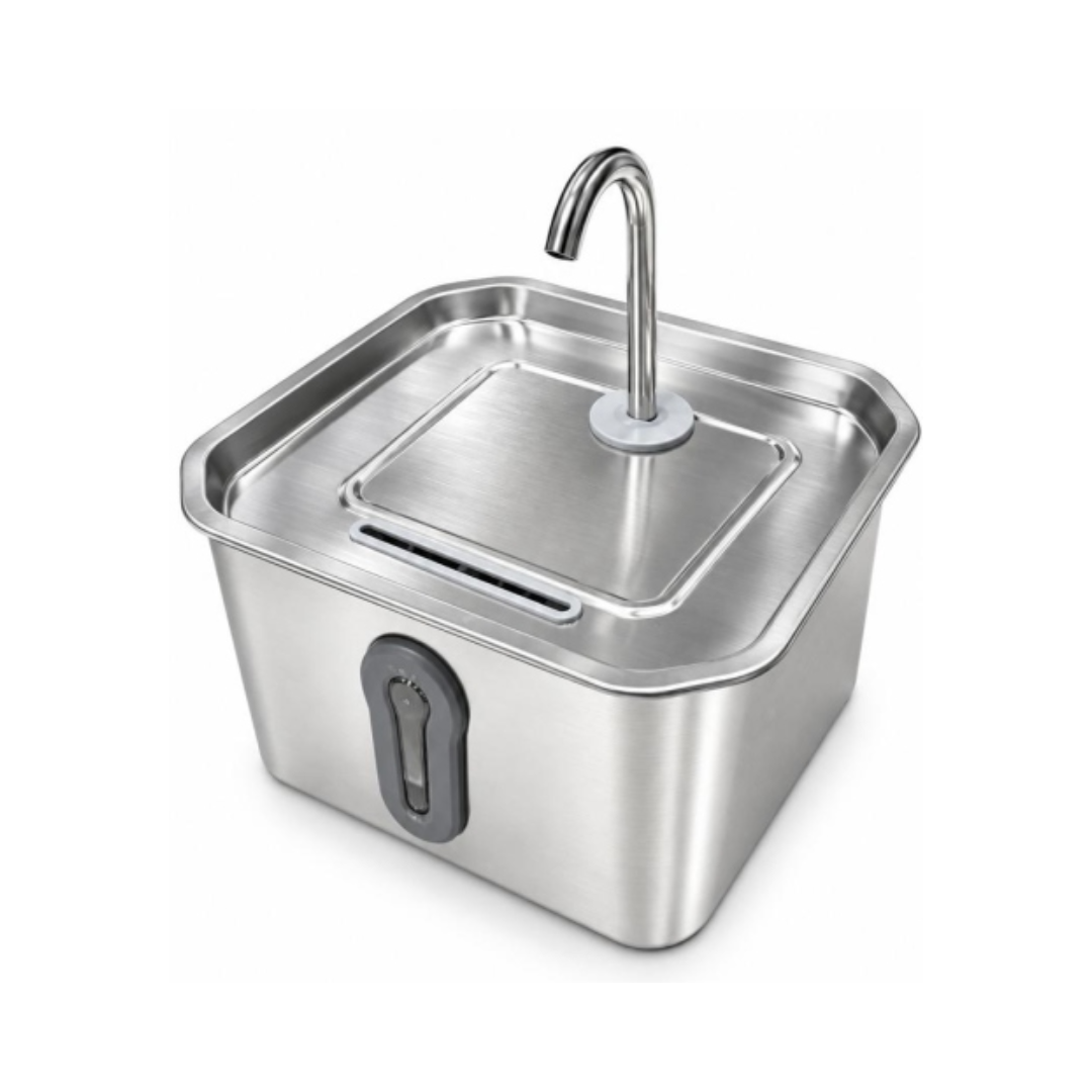 Stainless Steel Pet Water Fountain – 4 L