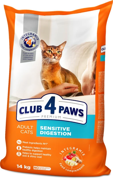 Club 4 Paws Premium For Adult Cats Sensitive Digestion Chicken 14Kg