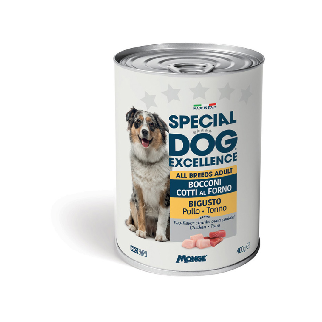 Special Dog Excellence Two-Flavor Chunks Chicken and Tuna 400 gm