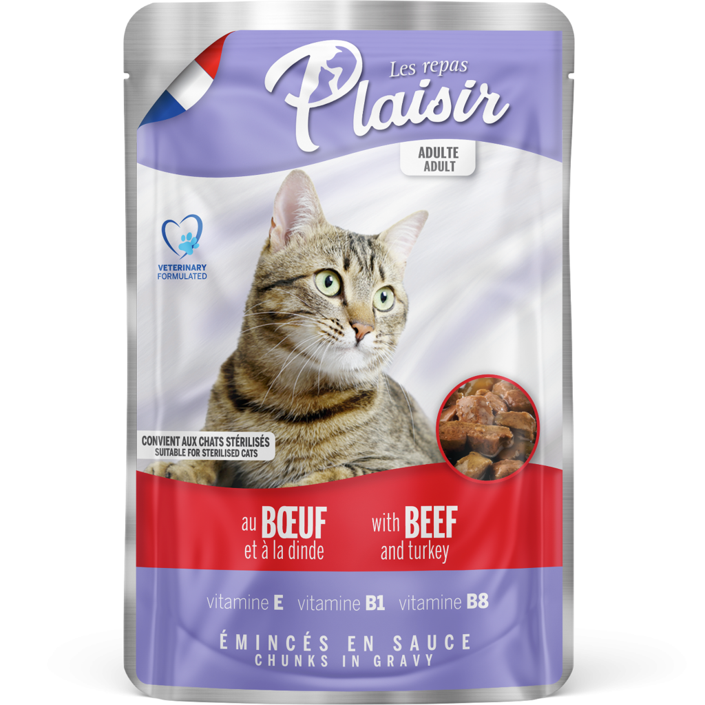 Plaisir Chunks with Beef & Turkey in Gravy