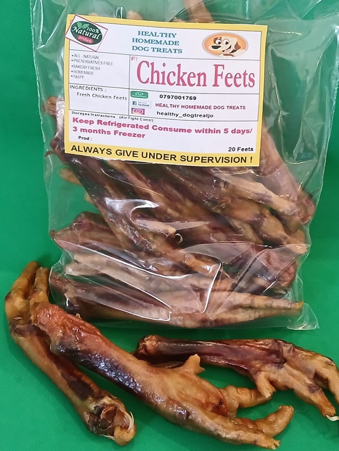 Chicken Feet X-Large Size Dog Treat
