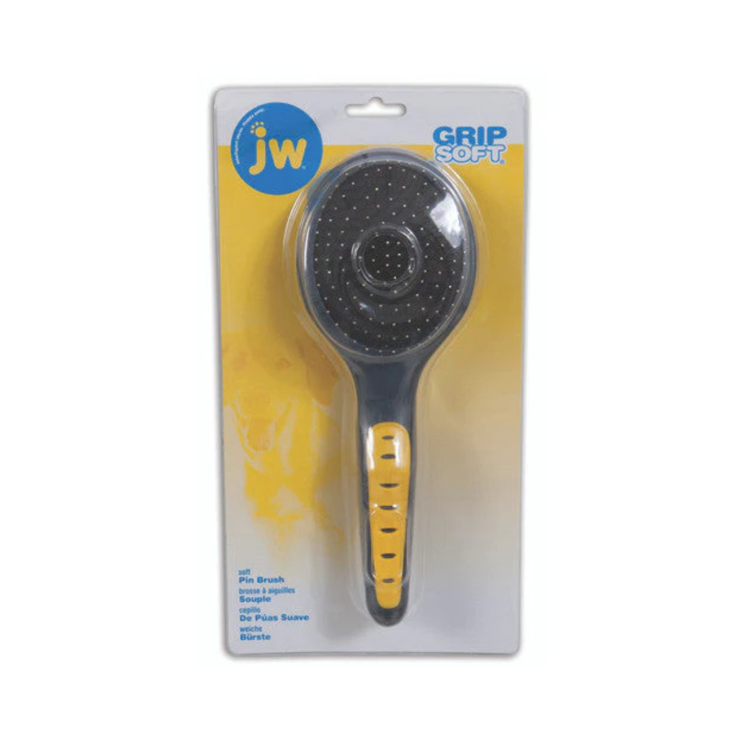 JW GripSoft Pin Brush for Dogs – Regular Brushing