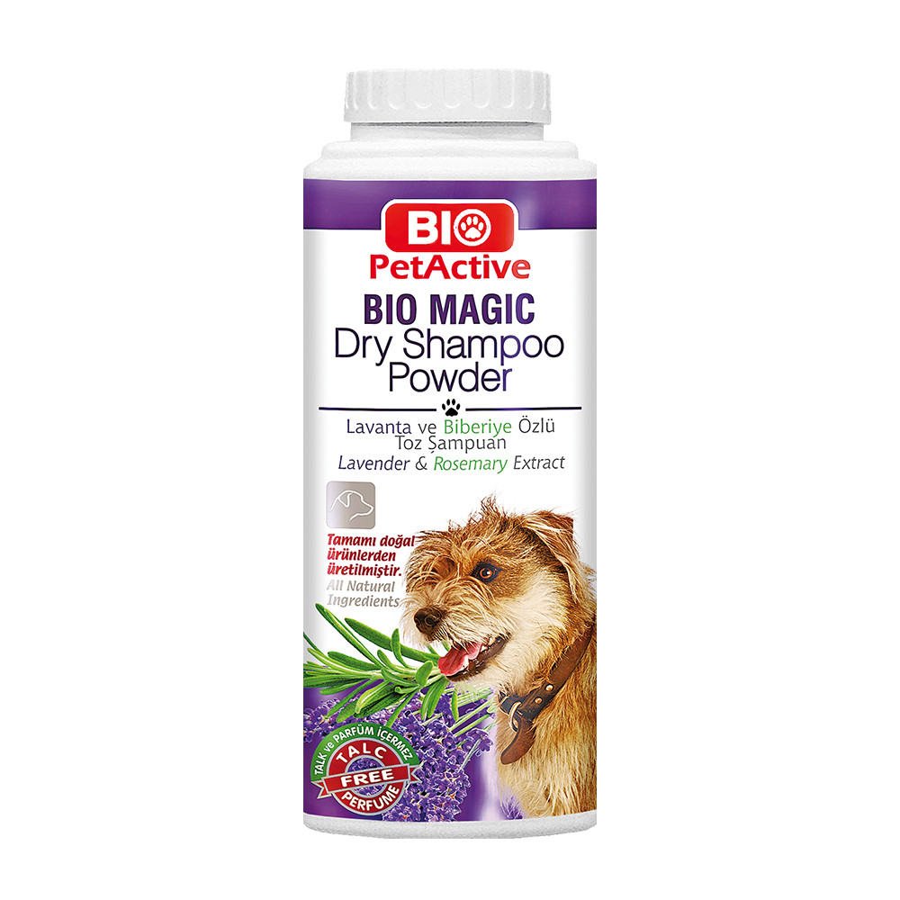 Bio PetActive Bio Magic – Dry Shampoo Powder for Dogs (Lavender & Rosemary Extract)