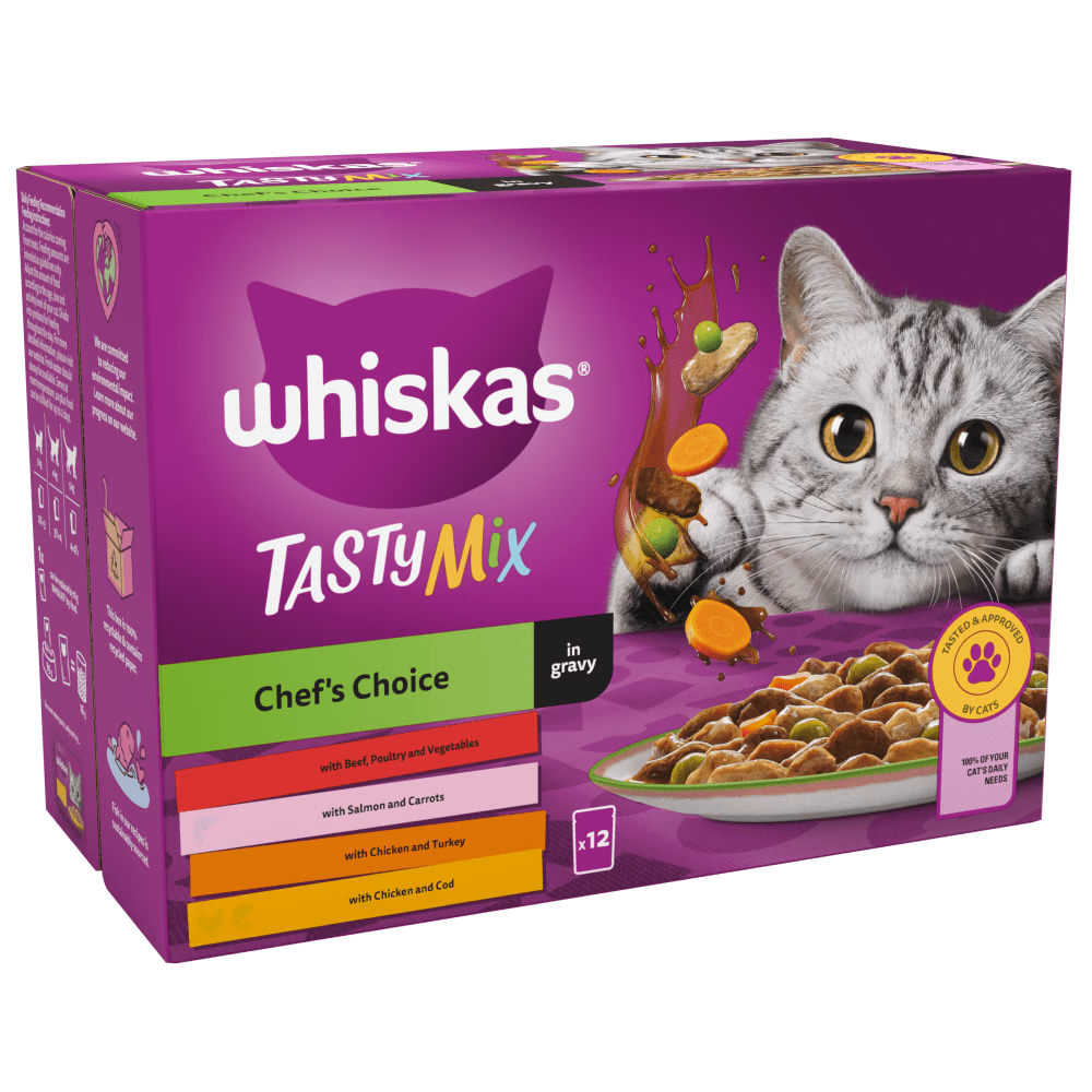 Whiskas Chef's Choice In Gravy 1+ Adult Wet Cat Food