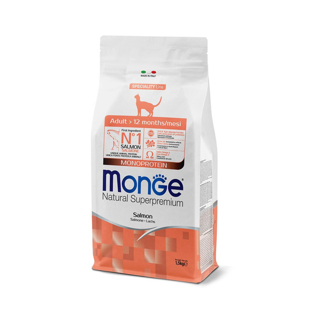 Monge Natural Superpremium Monoprotein Adult Cat – Salmon