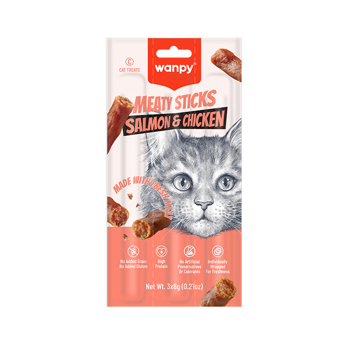 Wanpy Meaty Sticks Salmon & Chicken Recipe