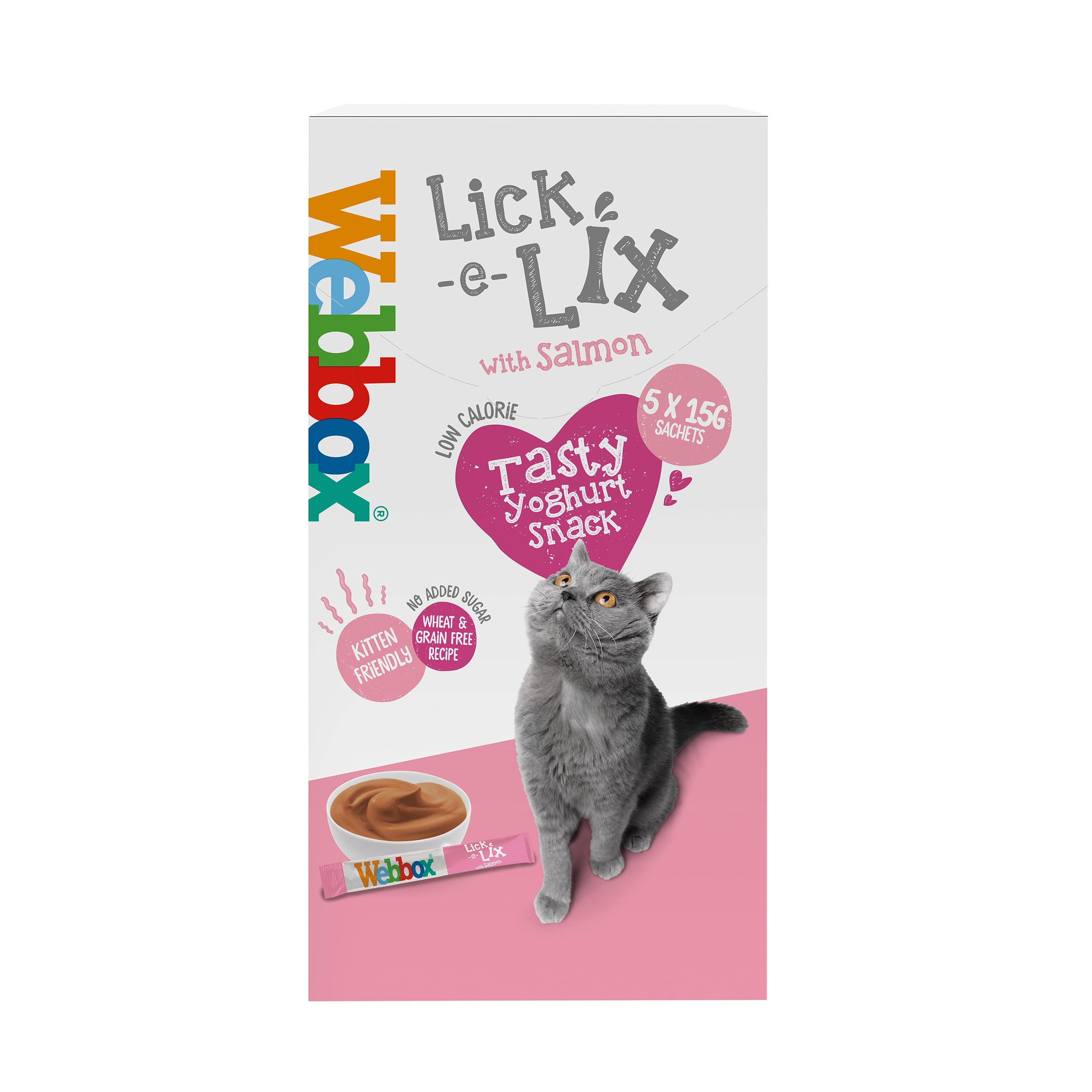Webbox Lick-e-Lix with Salmon – 5 × 15 g