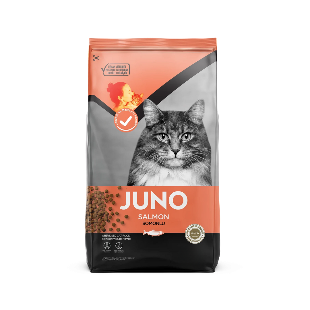 Juno Fish & Rice Sterilized Adult Cat Food – 15 kg