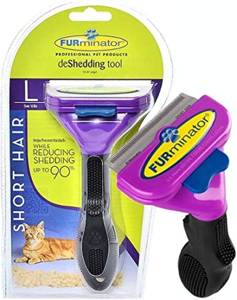 FURminator deShedding Tool for Short-Haired Cats (Large Size)