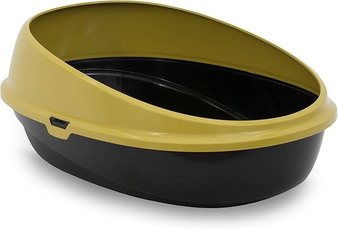 Oval Open-Top Cat Litter Box