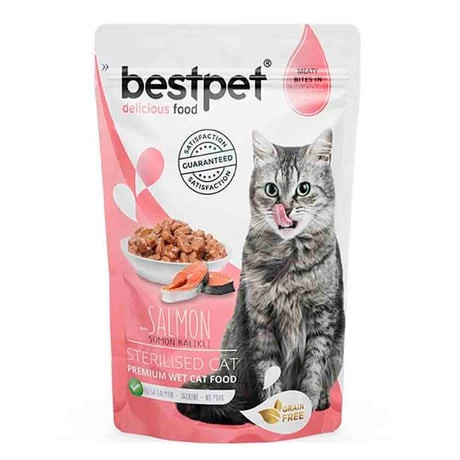 Bestpet Sterilised Cat Premium Wet Food with Salmon 85gm