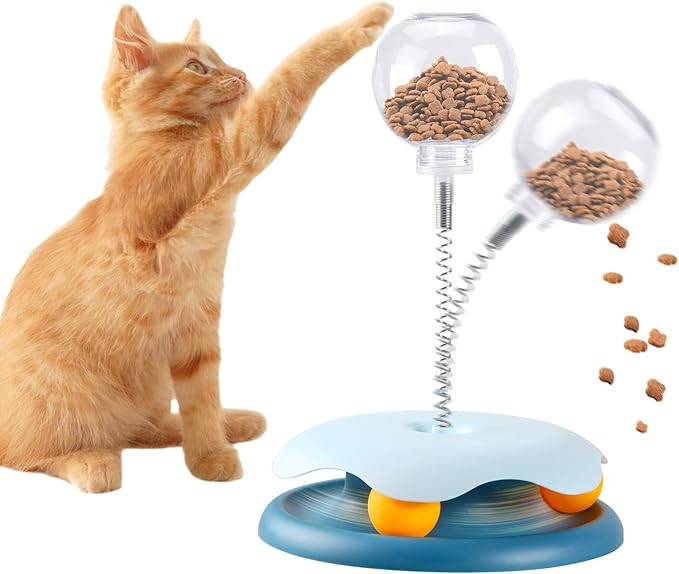 Interactive Cat Treat Dispenser and Feeder Toy