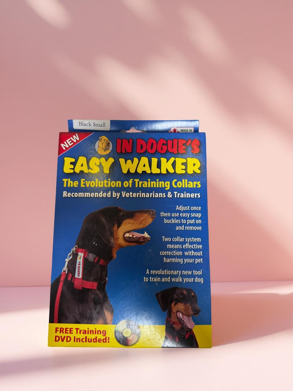 In Dogue’s Easy Walker – Training Collar (Black, Small Size)