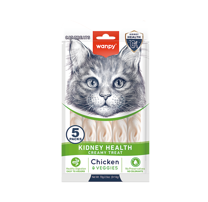 Wanpy Kidney Care Creamy Treat Chicken & Veggies for Cats