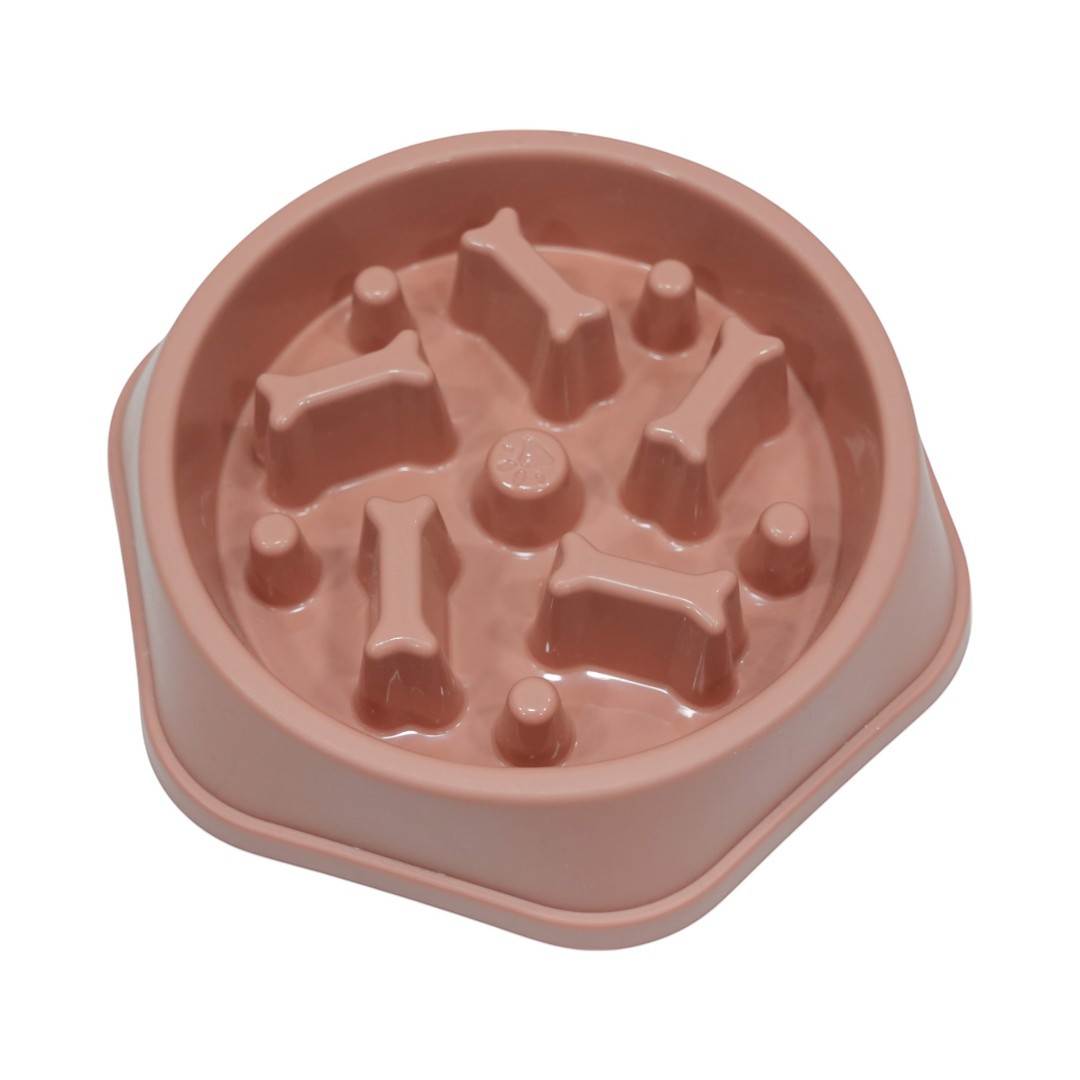 Slow Feeder Pet Bowl Bone Design