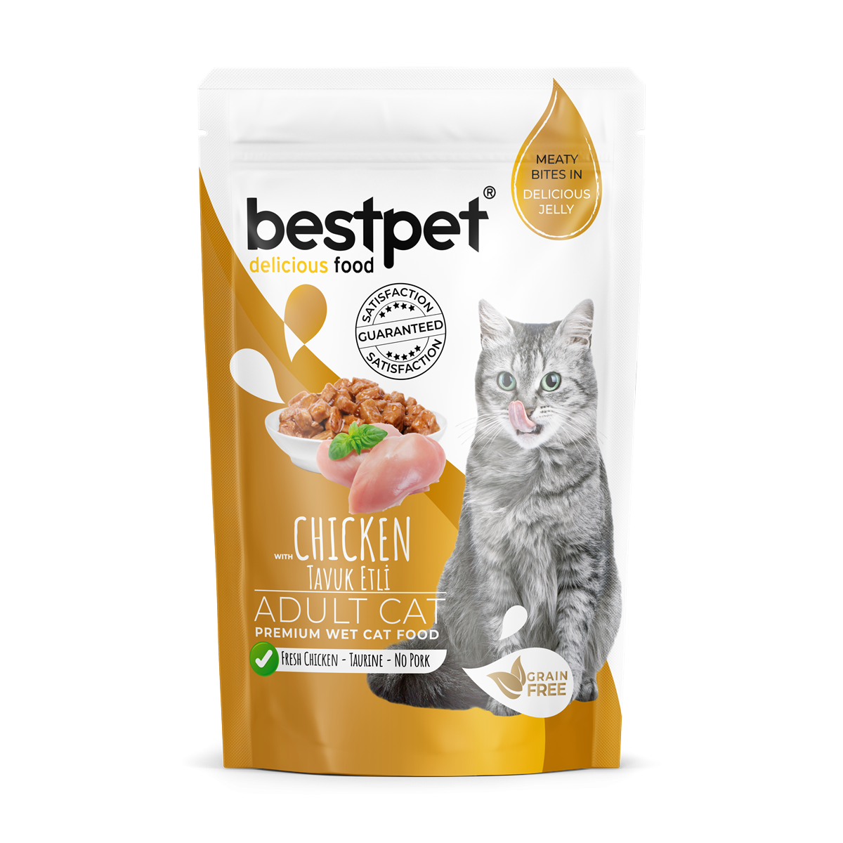 Bestpet Adult Cat Premium Wet Food with Chicken