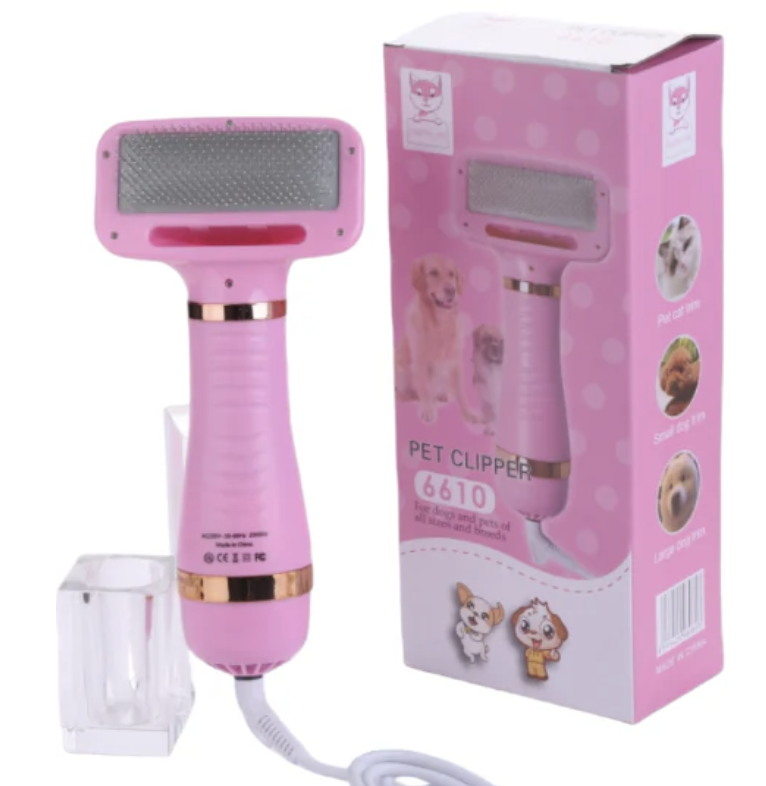 Leading-Dog 2-in-1 Pet Grooming Brush & Hair Dryer