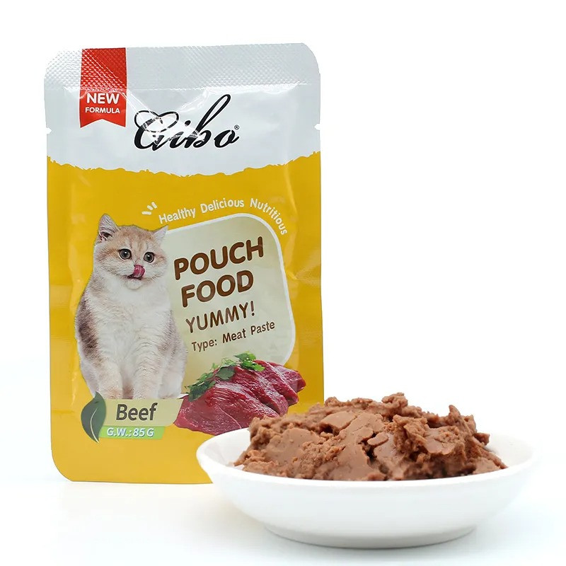 Gibo Cat Pouch Food Beef Flavour 85g – Meat Paste