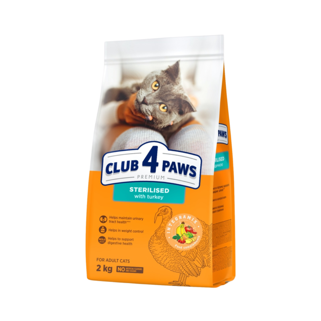 Club 4 Paws Premium Sterilised Adult Cat Food with Turkey