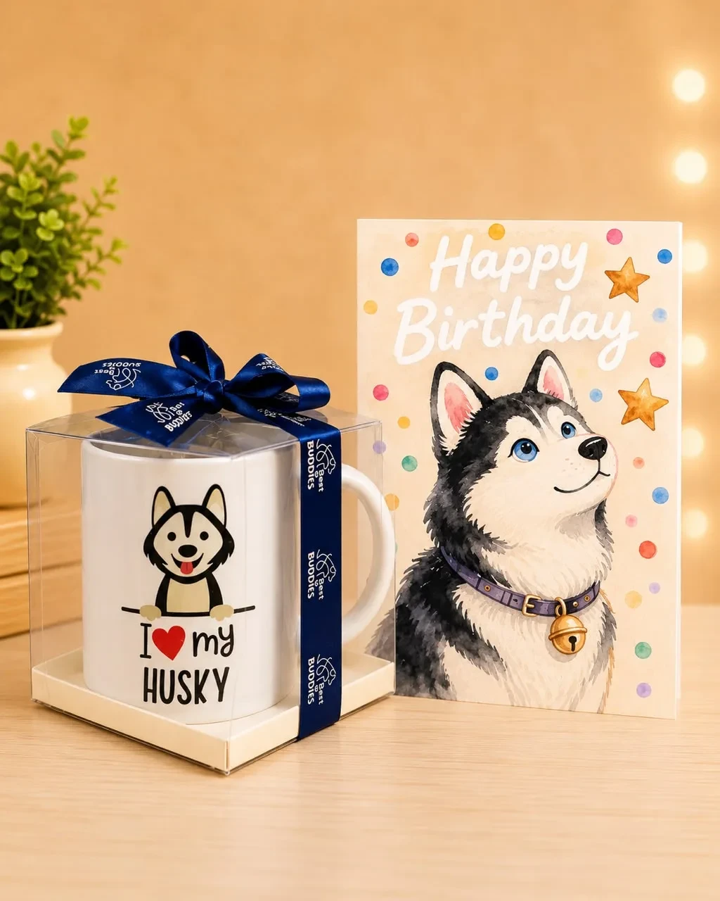 I ❤️ My Husky Birthday Gift Set