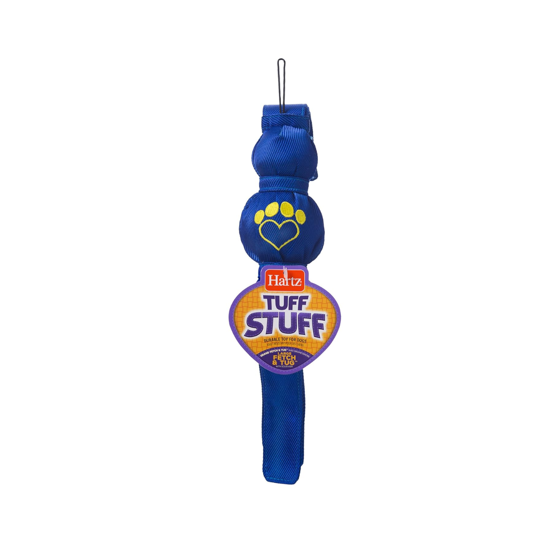 Hartz Tuff Stuff Fetch & Tug Dog Toy – Large / Small (Assorted Colors)