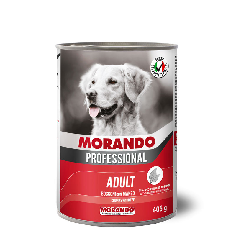 Morando Professional Adult Chunks with Beef – 405 gm